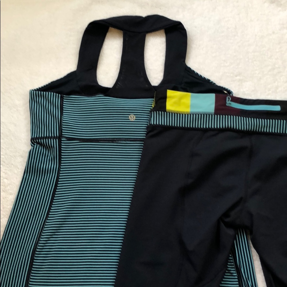 Lululemon athletica Capri and top size 8